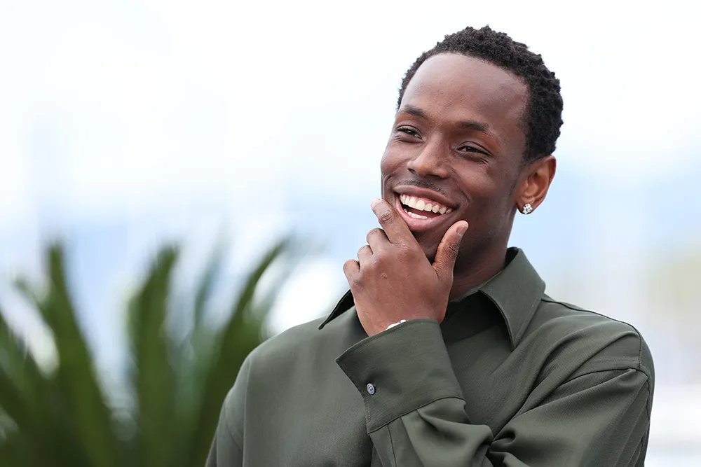 Micheal Edwards British actor Micheal Ward smiles during a public appearance at a film event.